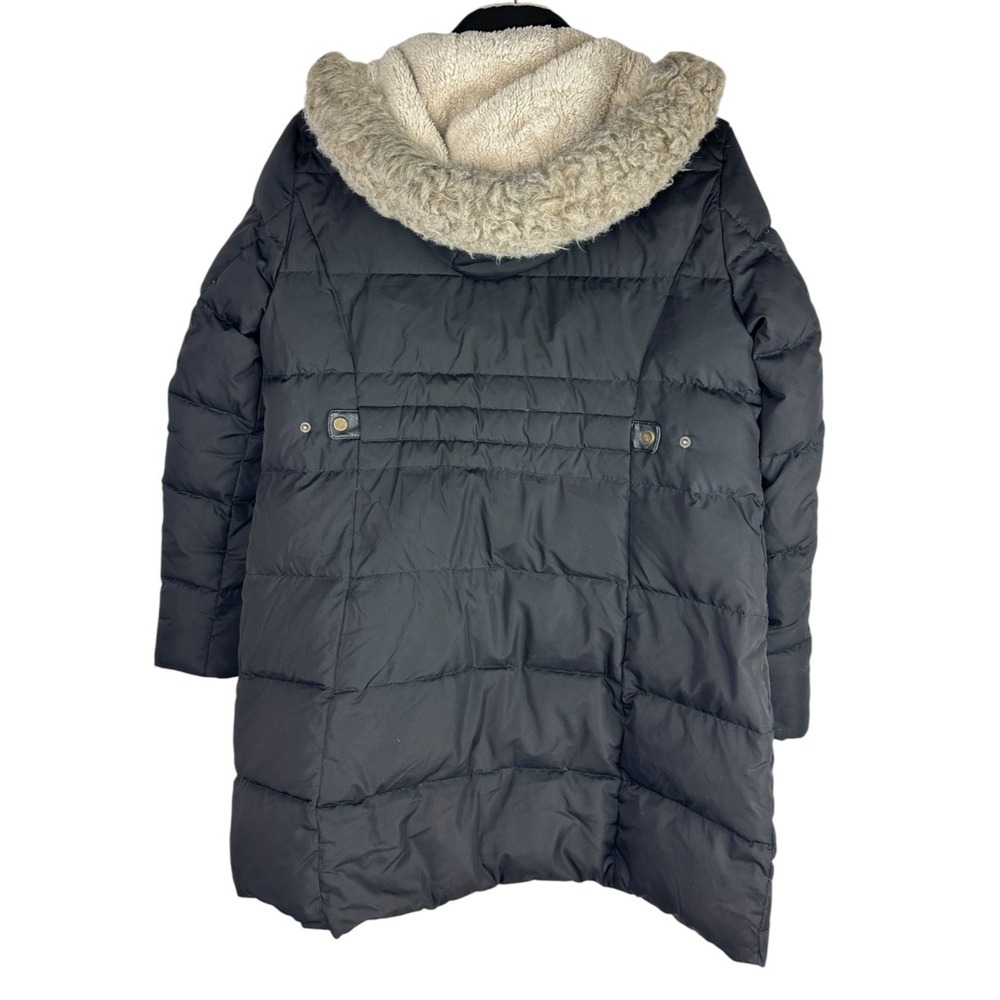 Lauren Ralph Lauren Down Puffer Coat Sherpa Faux Fur Hood Black Women's Size XL - Picture 8 of 16